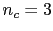 $ n_c=3$